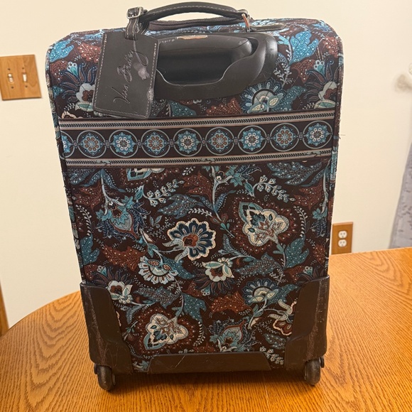 Vera Bradley Retired Java Blue Large Suitcase - Picture 7 of 14